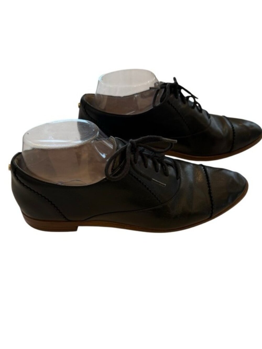 Cole Haan Women's The Go-to Arden Oxford Shoe W20348 Black Leather Size 9 Preppy - Picture 1 of 8